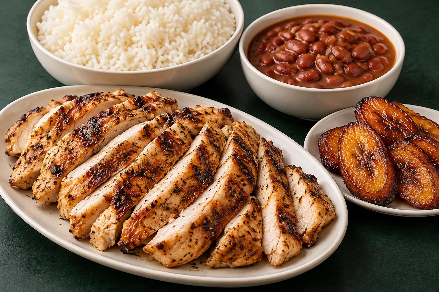 Serving illustration of Pollo a la parrilla